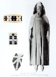 Effigy of Edward III (1312-77) in the Chapel of Edward the Confessor, Westminster Abbey, published in 1811